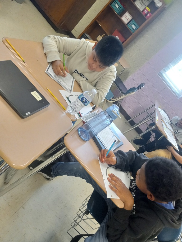 Students working in groups