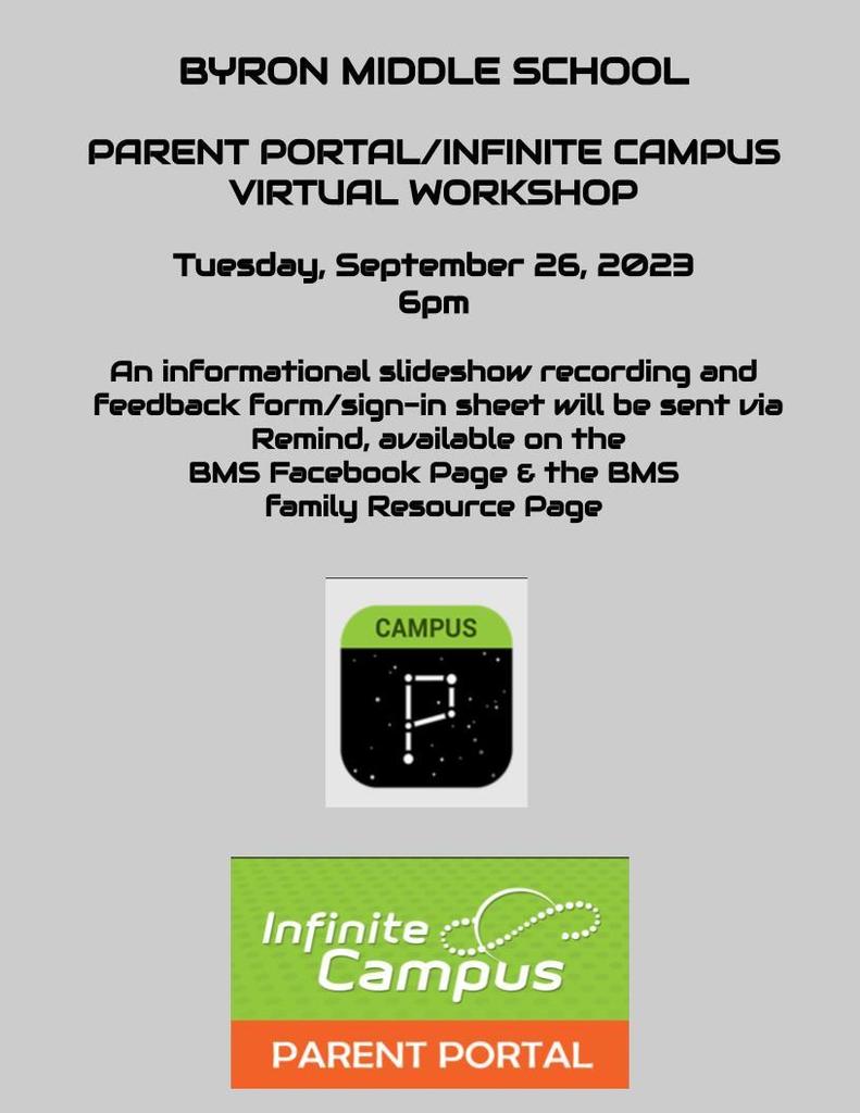 Parent Portal Virtual Workshop