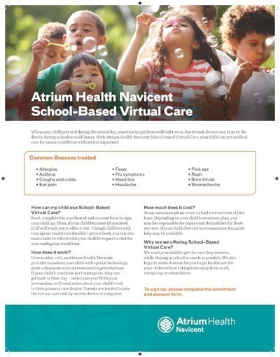 Atrium Health Navicent School - Based Virtual Care 